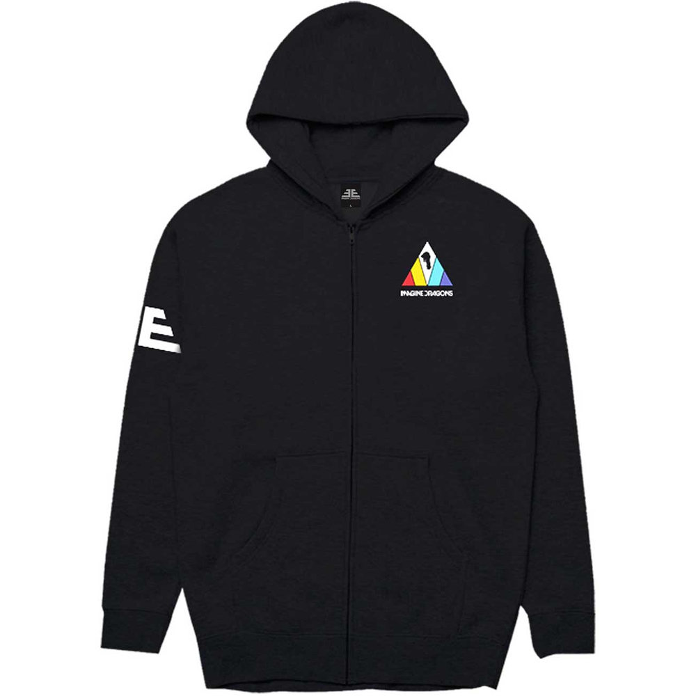 Imagine Dragons - Triangle Zip hoodie - Black